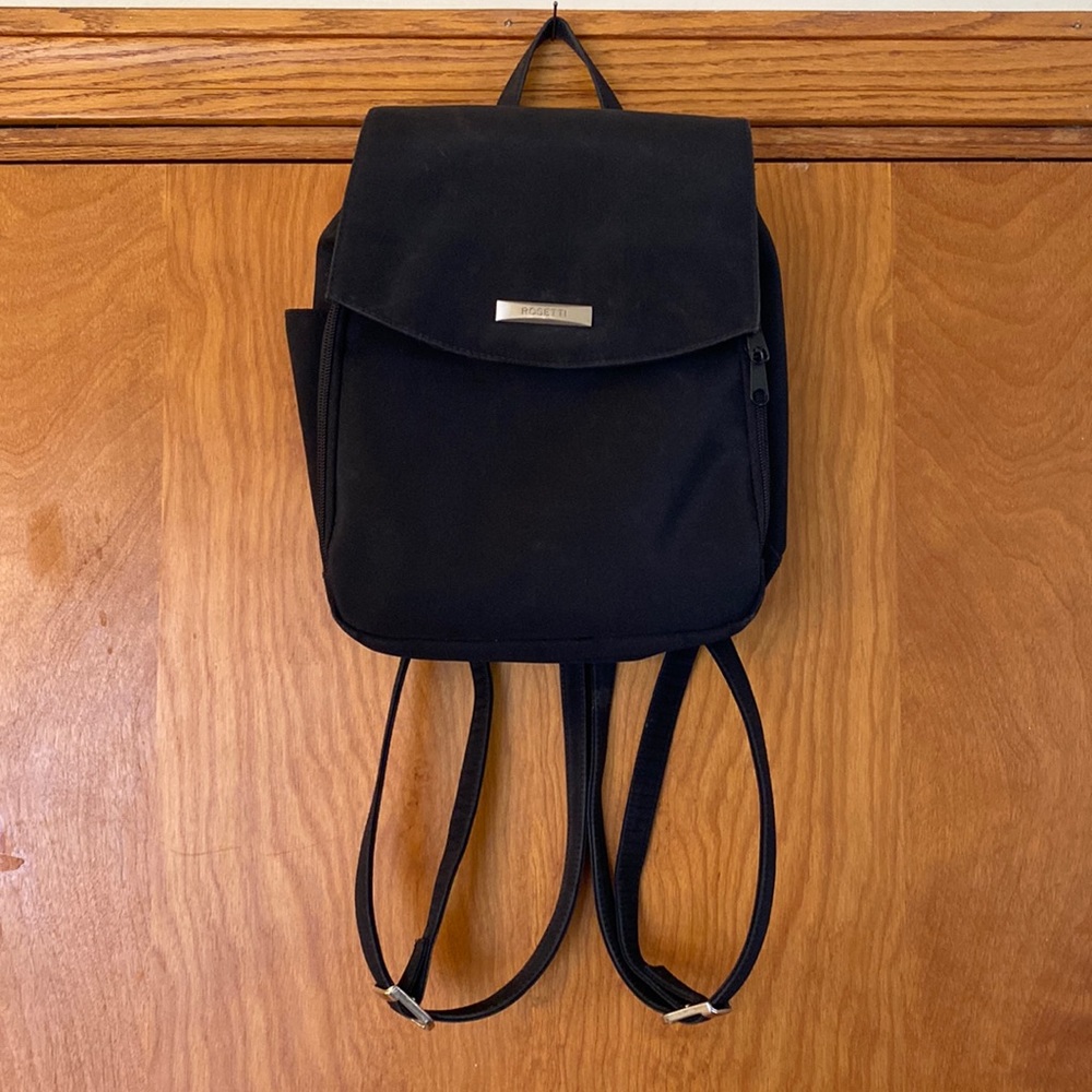 Women’s black backpack purse
